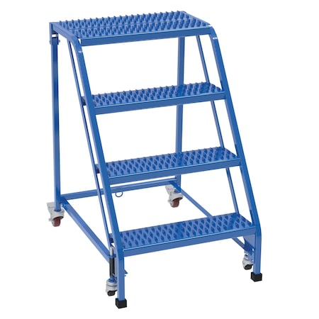 Vestil 40 H Steel PW Ladder, Grip Strut, 4 Step, No Rail, 4 Steps LAD-PW-26-4-G-NHR